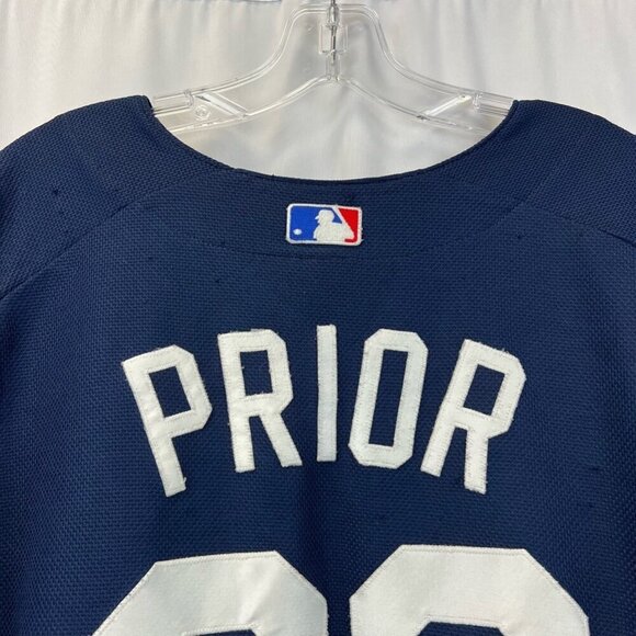 Mark Prior Chicago Cubs Majestic Mens Jersey Multicolor Henley Short Sleeve 2X - Picture 3 of 11